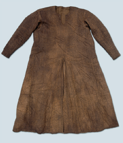 Tunic from Moselund find from bog dated to ca. 1100. National Museum of Denmark, Kopenhagen