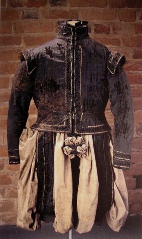 Clothing of Svante Stures murdered in 1567 is now located in Uppsala, Sweden