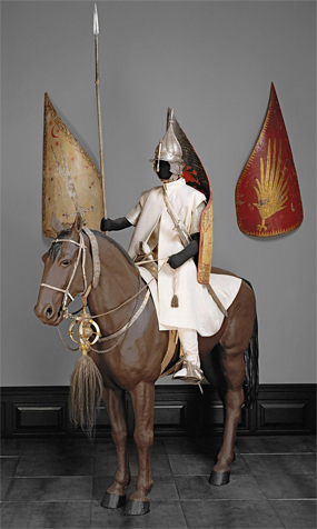 Hussar dress of Ferdinand II made in 1556-7 is now shown in Kunsthistorische Museum Vienna