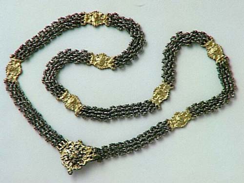ewish belt of silver with gilding was made in 16th century, Germany